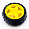 65mm Robot Wheel for BO Motors Flat Tilt Rytronics