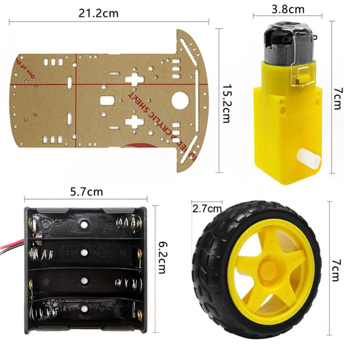 Arduino-car-two-wheel-chasis