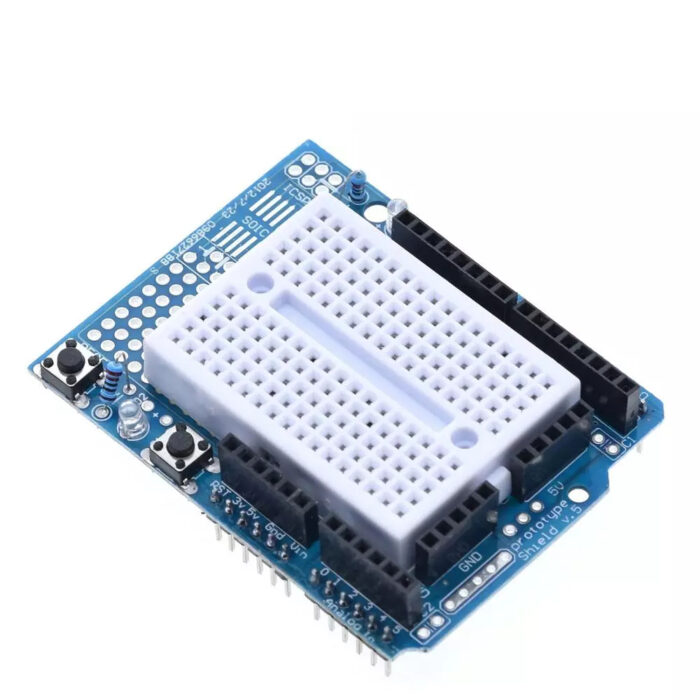 UNO Proto Shield prototype expansion board with SYB-170 mini breadboard