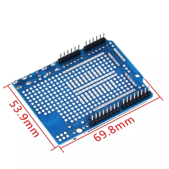 UNO Proto Shield prototype expansion board with SYB-170 mini breadboard - Image 3