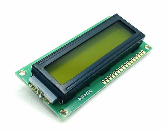 Original JHD 16×2 Character LCD Display With Yellow Backlight