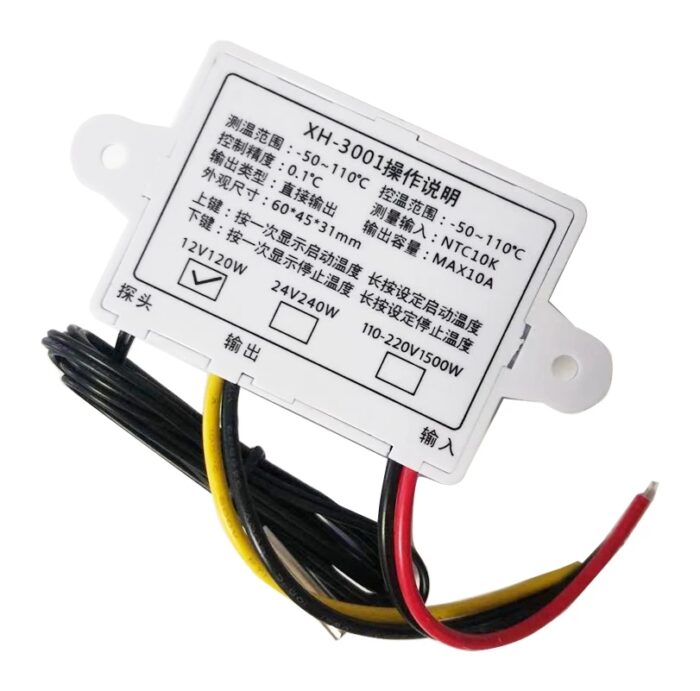XH-W3001 DC 12V 120W Digital Microcomputer Thermostat Switch - Image 5