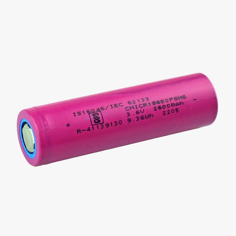 High Quality 2600mAh ICR-18650 3.7V Lithium-ion Battery (3C EV Grade) 