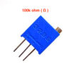 100 ohm ( Ω ) multi turn trimpot variable resistors 3296W-1-105LF