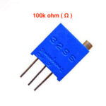 100 ohm ( Ω ) multi turn trimpot variable resistors 3296W-1-105LF
