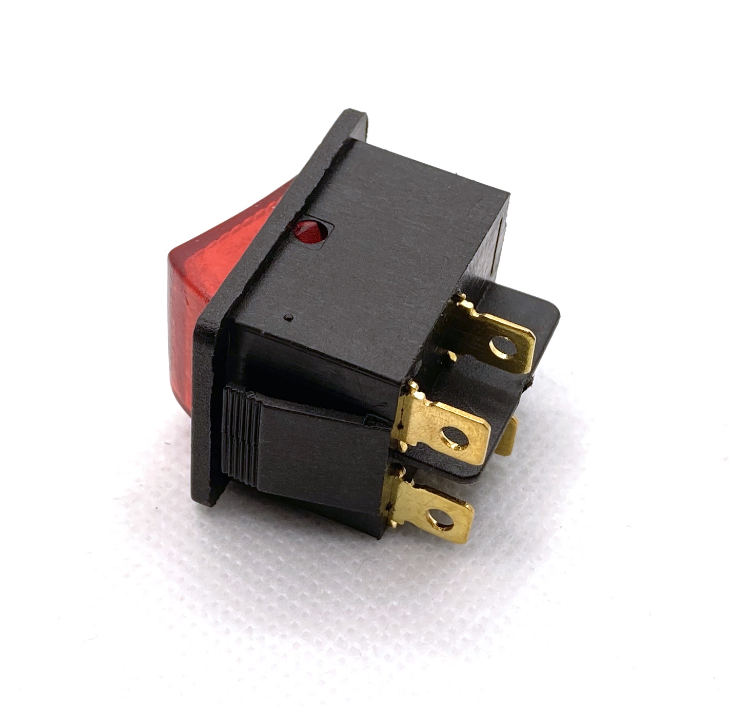KCD4 16A 250V DPST ON-OFF 4 Leg Rocker Switch With Red Light