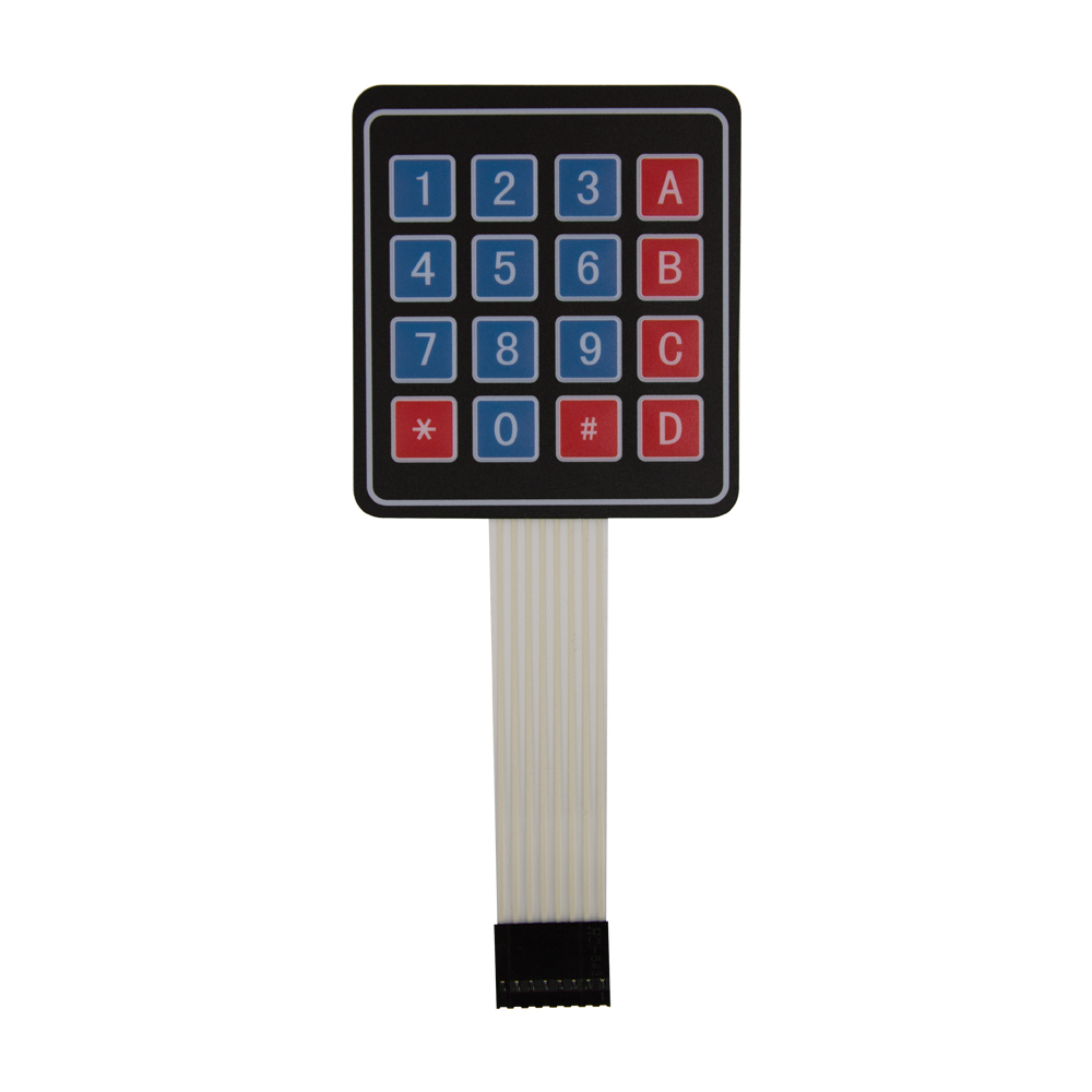 4×4 Matrix Keypad Membrane Switch for Arduino, ARM and other MCU1 16 Key 4 X 4 Switch Keypad Membrane for Arduino, ARM and other MCU - Image 1