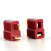 Product type: deans connector or T plug Connector type: pair of male and female connector Best suited for: LiPo Battery Colour: Red and Copper (as shown in image) Shape: Banana Connector Current rating: 60A of continuous load Maximum current: 75A Material: plastic and copper Package contains: 1 X T plug or deans connector male and female pair