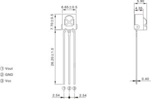 TSOP1838 IR Receiver - Image 2