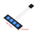 This DC 12V 4×4 Matrix Keypad Membrane Switch is a high-quality soft-touch feeling button keypad with 100 million life-stroke lifespans and good resistance to environmental conditions. This DC 12V 4×4 Key Matrix Membrane Switch Keypad is a high-quality product at a very low cost for your application needs.