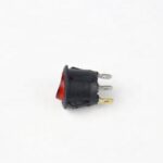 10A 250V AC SPDT ON-OFF Round Rocker Switch with Light
