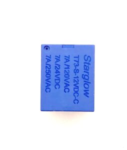 T73 Type Sugar Cube Relay Supply Voltage: 12V Max Current Rating: 7A @ 240AC/DC Single Pole Dual Throw (SPDT) Relay