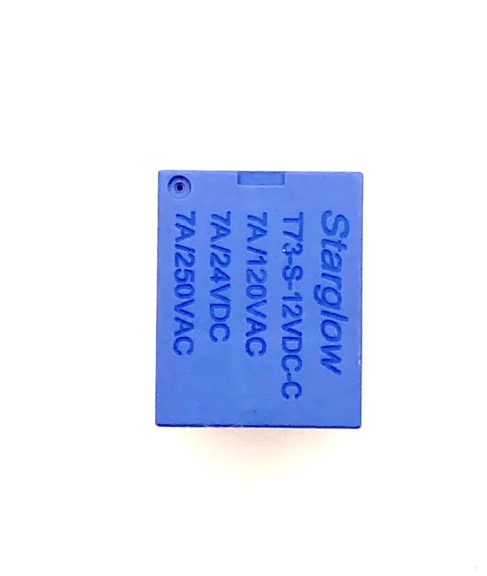 T73 Type Sugar Cube Relay Supply Voltage: 12V Max Current Rating: 7A @ 240AC/DC Single Pole Dual Throw (SPDT) Relay