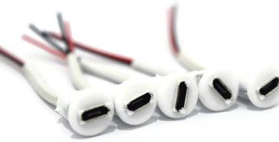 Micro USB Female Power Cable Panel Mount