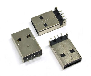 USB A-type Plug Male PCB R/A Connector