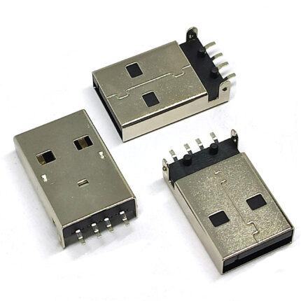 USB A-type Plug Male PCB R/A Connector