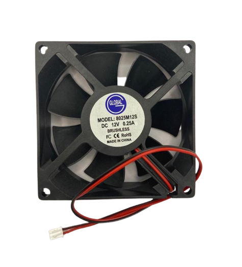 12V 8025 DC Cooling Fan - 3 inch