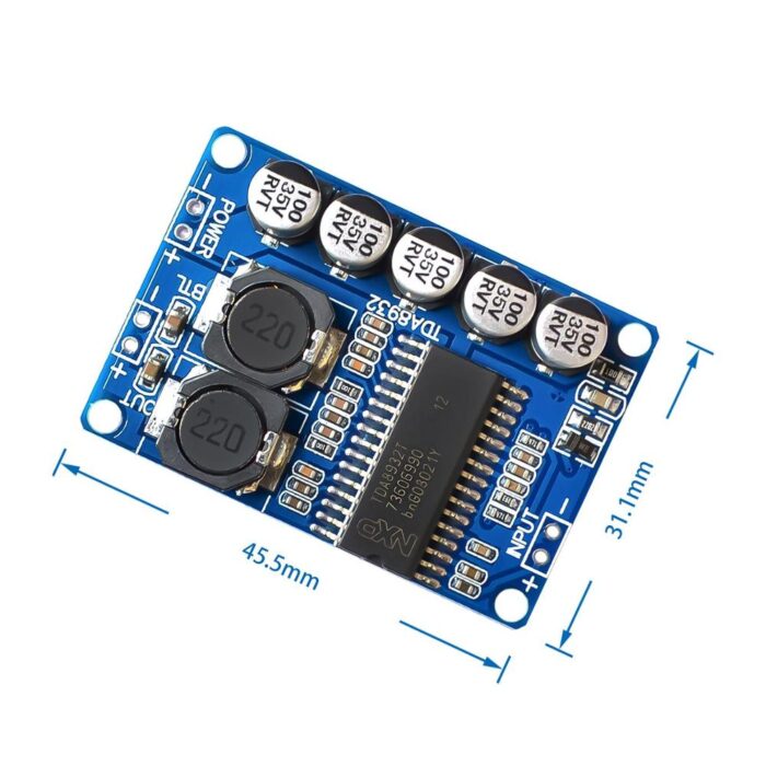 TDA8932 Digital Power Amplifier Board 35W Mono High-Power TDA8932 Low Power Consumption - Image 2