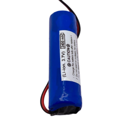 3.7V 2400mAh Lithium-Ion Rechargeable Cell with wire connector