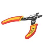 This Multitec 150b Wire Stripper and Cutter is a High-grade alloy steel stripper/cutter ideal for professionals. The tool is suitable for the flush cutting action. The tool is mainly used to strip and cut the wire with a 12-24 gauge. The black oxide finish prevents corrosion. Based on the wire size, screws have to be adjusted. Features : An improved handle for extra comfort and grip. Sharp cutting edge. Suitable for industrial applications. H-8mm L-13cm W-80 gm. Fast cutting action with black oxide finish. Strips and cuts wire 12-24 gauge. Wire Gauge screw in slot holds stripping die to the proper size for repeated jobs and prevent nipped wire. Sharp cutting edges for all industrial uses. Package Includes : 1 x Multitec 150b Wire Stripper and Cutter