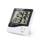 HTC-1 High Precision Large Screen Electronic Indoor Temperature, Humidity Thermometer with Clock Alarm - Image 2