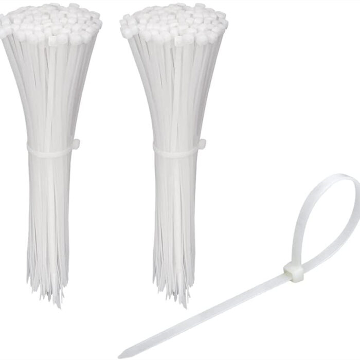 1x 200mm x 3mm Nylon Zip Tie (White) pack of 10