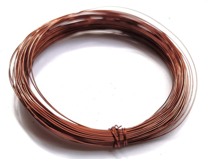 Copper Enameled Wire Coil (34 Gauge / 0.23mm) for Electrical, Science Projects, Craft and Jewellery