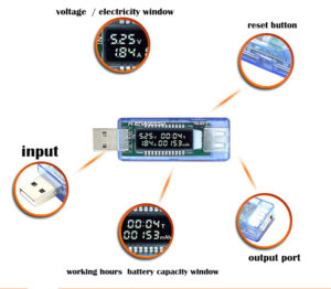 USB Inline 4V-20V LCD Display Voltage/Current/Capacity Meter/Doctor Charger - Image 4