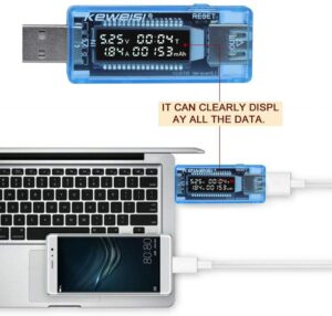 USB Inline 4V-20V LCD Display Voltage/Current/Capacity MeterUSB Inline 4V-20V LCD Display Voltage/Current/Capacity Meter