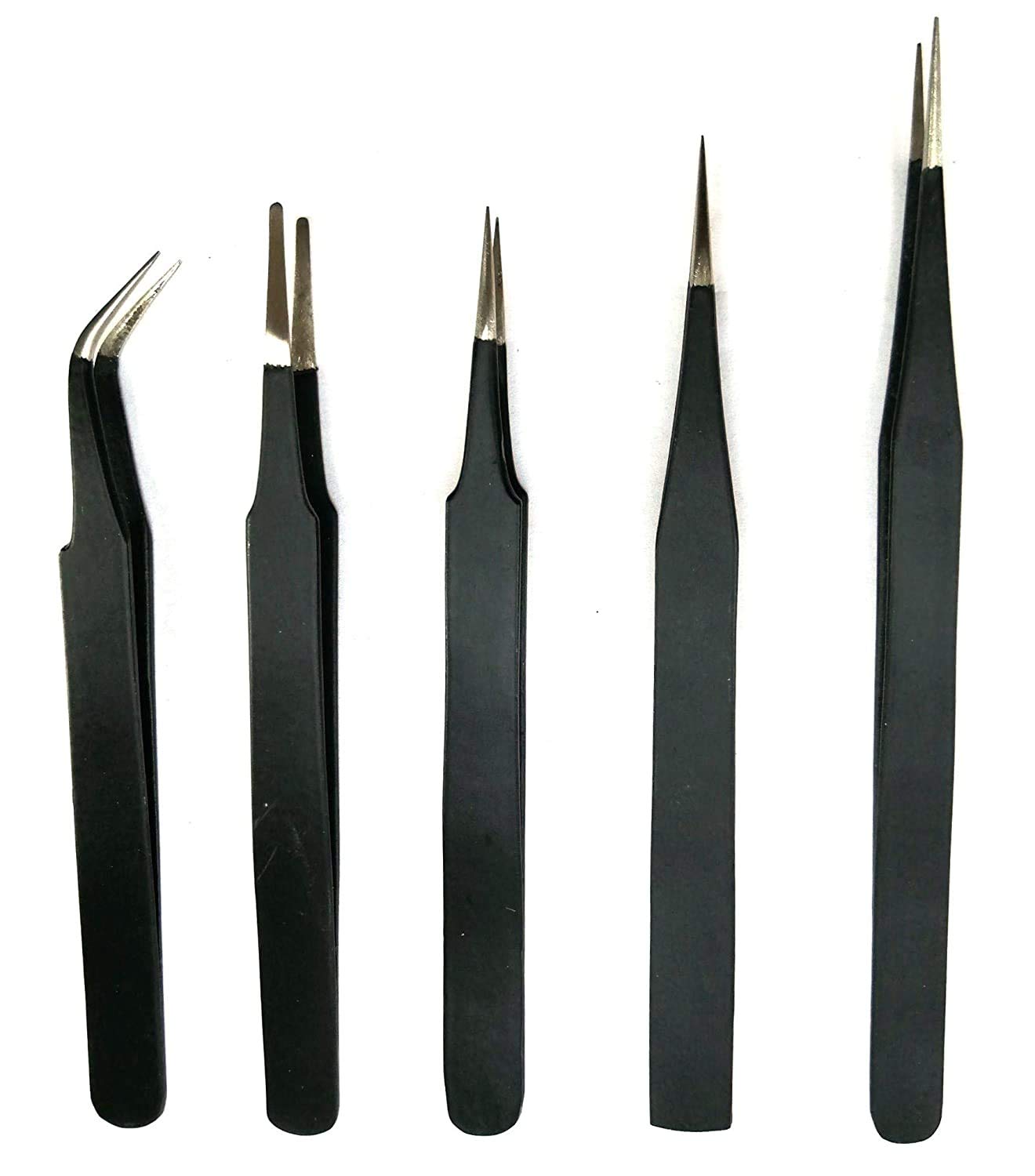 8-Piece Watchmaker Tweezers Set High Quality Precision Repair Tools With Case