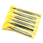 Skid proof design- You can hold them firmly without slipping or rotating Great for beading and other fine crafts, medical, laboratory work, cosmetic hair removal and many aspects of watch and clock repair, it is good for watchmakers and jewelers. Also ideal for rhinestones, studs, gems, card making scrapbooks, sewing, stitching etc. Set of 5 multi-purpose tweezers, is self opening type (squeeze to close) tweezers. These tweezers are exactly as shown in image - straight, bent down, and bent sideways