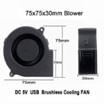 12V DC 3D Printer 5015 Vortex Turbo Cooling Fan - Image 2
