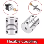 Aluminum Flexible Shaft Coupling 5mm x 5mm - Image 2