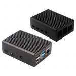 Aluminum Stripe Grooved Case for Raspberry Pi 4, Inner Heatsink Pillars - Image 4