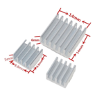 3 in 1 Aluminum Heat Sink Set for Raspberry Pi 3 - Image 3