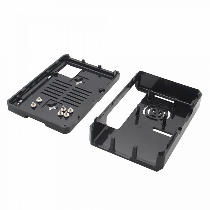 Raspberry Pi 4 Black Compact ABS Case