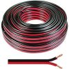 No. of Strands (SWG):14/36 [14 strands wire in 1 core] Area(Sqmm): 0.41 Color: Red and Black Wire Cr. At 20ºC Ω/Km: 16.71 and @34ºC Rd:1.41 (C.R) TP:1.14 (C.R) Maximum (single length / Quantity):50Mts Color: Black with red line