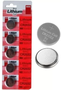 CR2032 3V Lithium Coin Battery is the most commonly used coin battery which provides long-lasting and reliable power for various devices. They are used to power small electronic devices such as a calculator, Digital Watches, Remote controls, Musical Gadgets like Guitar Tuner, Various medical Devices, fitness Gadgets, & toys etc. The CR2032 is a 3V coin-type Lithium Battery that comes with 225 mAh capacity. It has flat top terminals. It is ideally suited for use in all kinds of products where the trend is to achieve increasing miniaturization. Since the manganese dioxide that is chemically very stable is used for the plus terminal as an active material, if preservation conditions are proper, 90% of capacity remains even after ten years of storage. It employs organic electrolytes with minimum creeping so they are vastly superior in terms of leakage resistance under environmental changes. Features: High and Stable voltage (3V) A full line up for use in a wide variety of applications No mercury added Useful in a wide range of temperatures (-30°C to +60°C) Very high weight-to-power ratio Manganese dioxide material High capacity Long Lasting life. Low self-degradation rate and superior storability 0.2mA continuous standard drain High leak protection and hence no oxidation damage in devices, so it can be used in any expensive Gadget with superior safety. Resistance to continuous discharge and hence Very low self-discharge; Long shelf life for up to 10 years. Package Includes: 1 x Panasonic CR2032 3V Lithium Coin Battery-2Pcs.