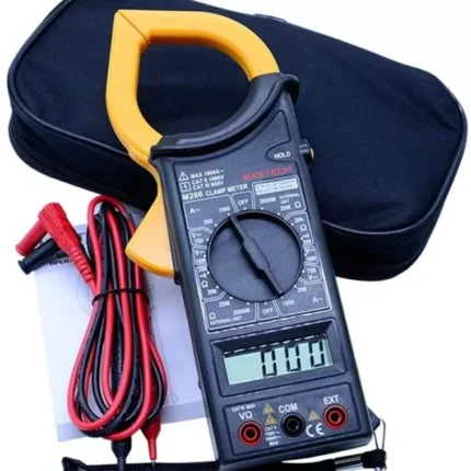 Mastech Clamp Meter - M266 Digital Clamp Meter Large Display Screen Anti Drop Handle M-266 Tong Tester Non-magnetic Electronic Level (26 cm)