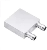 Liquid coolers excel at delivering cooling to concentrated heat sources such as Peltier Elements and for delivering cooled fluid into remote or compact locations where the cooling assembly itself cannot be located. The basic operation is simple: fluid flows in one tube, it is cooled, and then it flows out the other tube. An external pump is required, and typically small DC magnetic-drive pumps are used to minimize the amount of pump power (heat) that is imparted to the fluid. Applications: Computer CPU water, industrial inverter driver, laser head cooling, industrial control cabinet cooling.