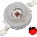 LED Shape: Round Emitting Colour : Red Power :1 Watt Max Rated Current: 350mA Brightness: 100-140LM Colour Temperature:6250k Reverse voltage: 5V Operating Voltage: 2.9V-3.1VDC LED Type: SMD