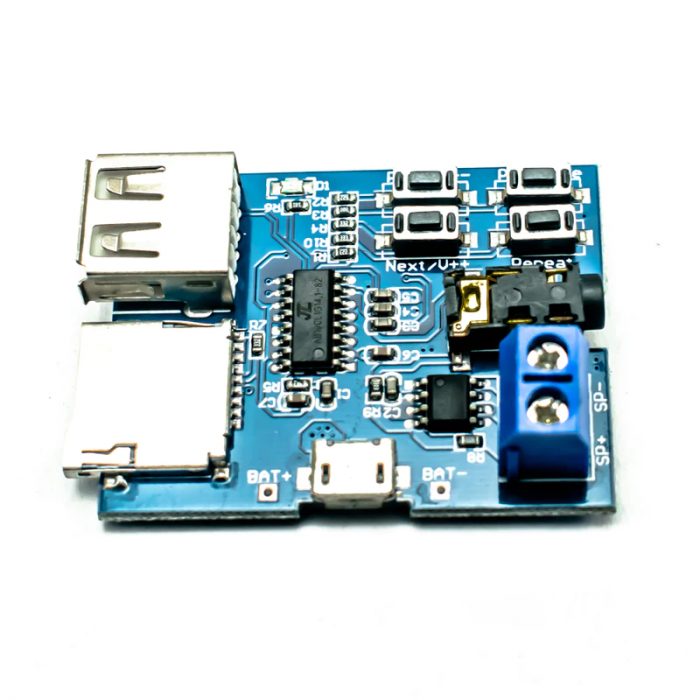 Non-Destructive MP3 Decoding Board with Self-Powered TF Card U Disk Decoded Player Module