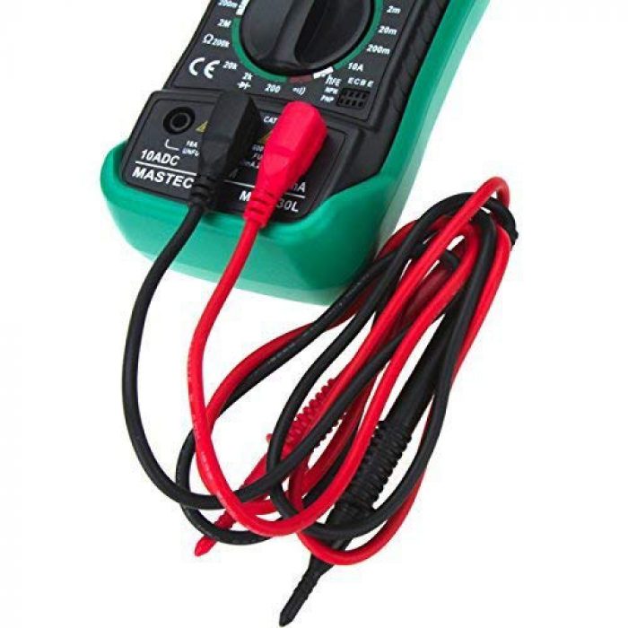 Original Mastech MAS830L Digital Pocket Multimeter with Probes - Image 2