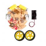 2WD Mini Round Double-Deck Smart Robot Car Chassis DIY Kit - Image 2
