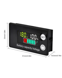 12-84V Battery Power Display Meter Lithium Battery Lead-acid Battery Power Display Lithium Battery - Image 2