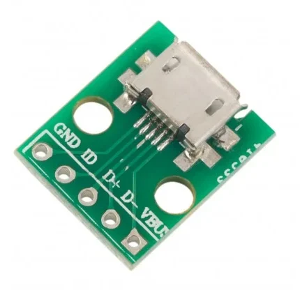 MICRO USB Type B Mike Patch Straight Plug Adapter Plate Welding Head-2pcs.