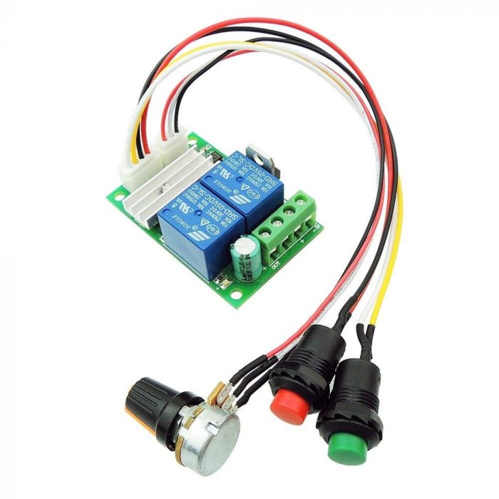 24v-dc-12v-3a-21khz-pwm-dc-motor-speed-controller-regulator-adjustable-speed-control-reversible-relay-module-6v-28v-Rytronics 24V DC 12V 3A 21kHz PWM DC Motor Speed Controller