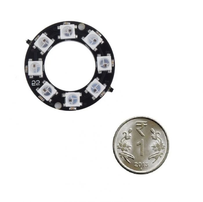 8 Bit WS2812 5050 RGB LED Built-in Full Color Driving Lights Circular Development Board - Image 2