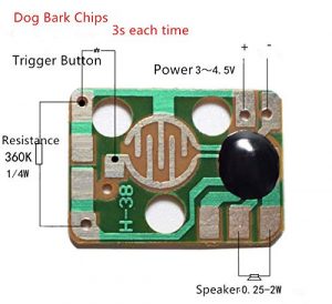 Sound Module Trigger Dog Animals Barking Music Chips 3V Voice Module for DIY/Toy - Image 2