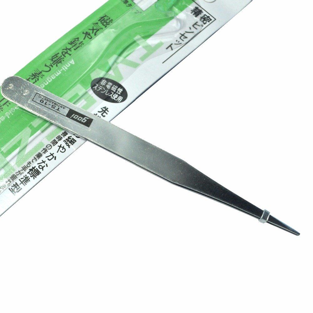 Antistatic Straight Tweezer Stainless TS-10